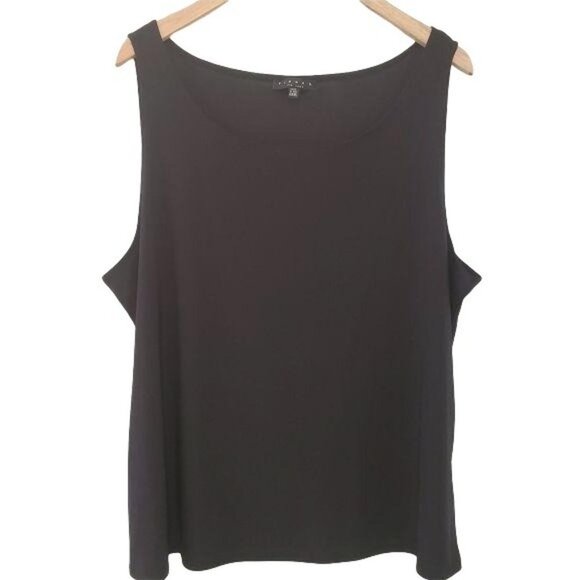 Tiana B. | Classic  Black Sleeveless Blouse - Picture 1 of 6